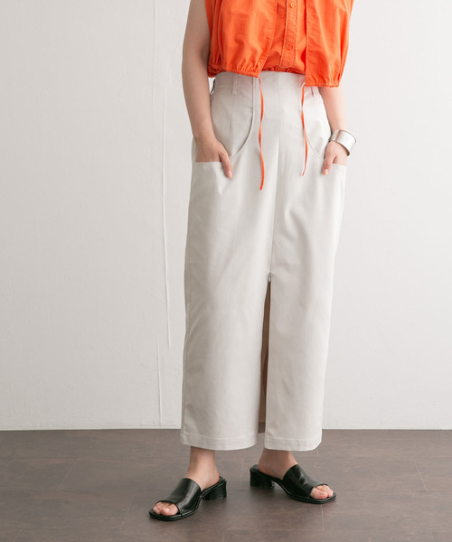 KBF(ケイビーエフ)の「フロントZIPペンシルスカート(スカート・レディース・ライトベージュ/オレンジ系その他・ONE)」の10枚目の写真