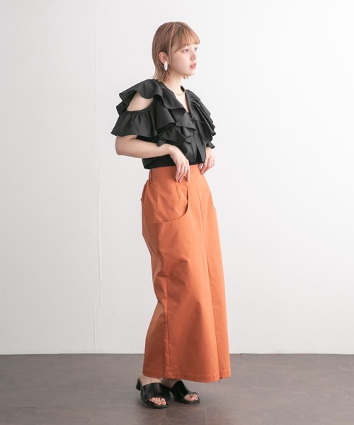 KBF(ケイビーエフ)の「フロントZIPペンシルスカート(スカート・レディース・ライトベージュ/オレンジ系その他・ONE)」の22枚目の写真