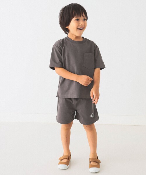 B:MING by BEAMS（ビーミングバイビームス）の「ランド アンド ウォーター クルーネック Tシャツ（100～140cm）（Tシャツ/カットソー・キッズ・グレー/ブルー・100/110/120/130/140）」の7枚目の写真