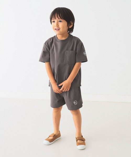 B:MING by BEAMS（ビーミングバイビームス）の「ランド アンド ウォーター クルーネック Tシャツ（100～140cm）（Tシャツ/カットソー・キッズ・グレー/ブルー・100/110/120/130/140）」の8枚目の写真