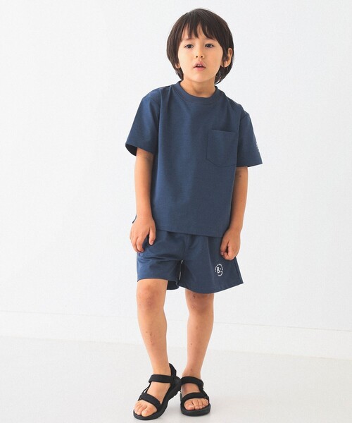 B:MING by BEAMS（ビーミングバイビームス）の「ランド アンド ウォーター クルーネック Tシャツ（100～140cm）（Tシャツ/カットソー・キッズ・グレー/ブルー・100/110/120/130/140）」の9枚目の写真
