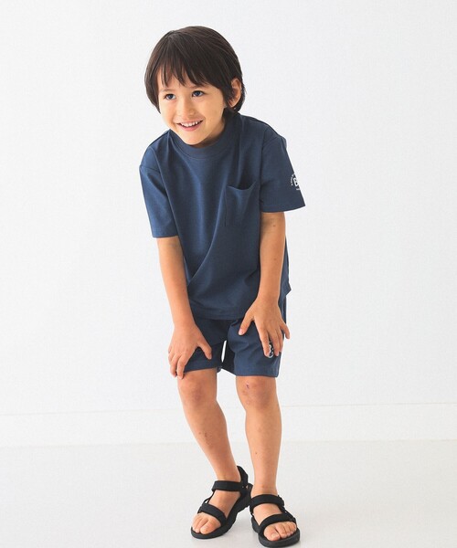 B:MING by BEAMS（ビーミングバイビームス）の「ランド アンド ウォーター クルーネック Tシャツ（100～140cm）（Tシャツ/カットソー・キッズ・グレー/ブルー・100/110/120/130/140）」の11枚目の写真