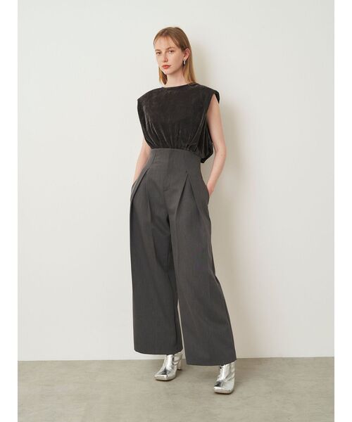 ELENDEEK（エレンディーク）の「フロッキーチュールトップ（Tシャツ/カットソー・レディース・グレー/ブラック・FREE）」の13枚目の写真