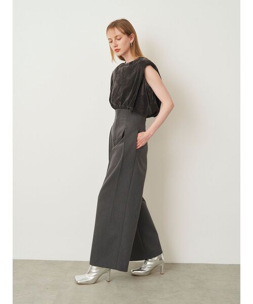 ELENDEEK（エレンディーク）の「フロッキーチュールトップ（Tシャツ/カットソー・レディース・グレー/ブラック・FREE）」の14枚目の写真