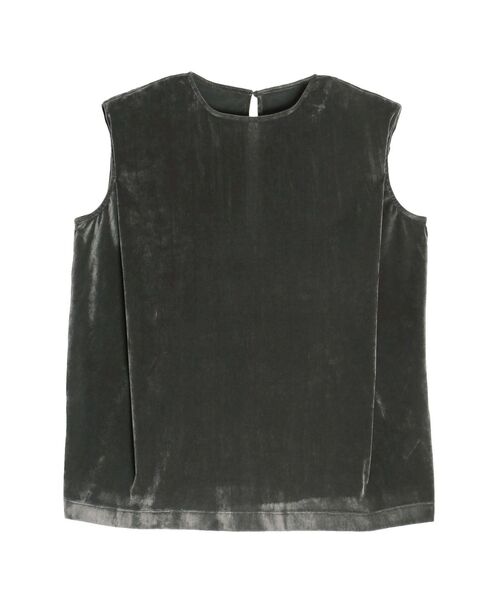 ELENDEEK（エレンディーク）の「フロッキーチュールトップ（Tシャツ/カットソー・レディース・グレー/ブラック・FREE）」の3枚目の写真