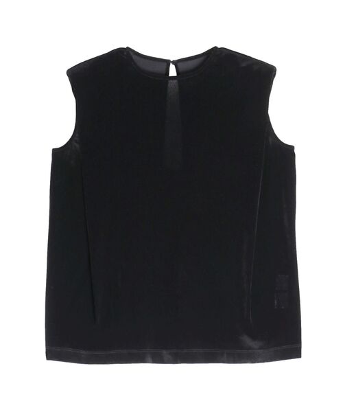 ELENDEEK（エレンディーク）の「フロッキーチュールトップ（Tシャツ/カットソー・レディース・グレー/ブラック・FREE）」の5枚目の写真