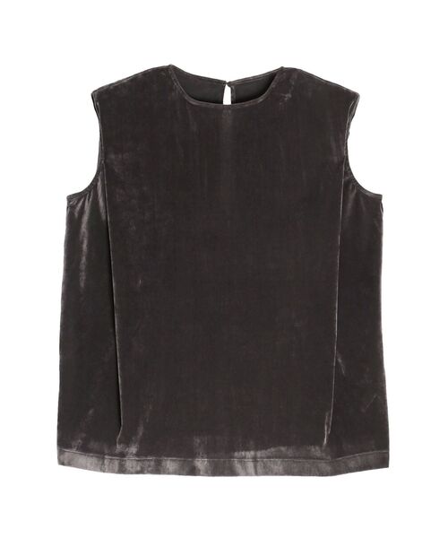 ELENDEEK（エレンディーク）の「フロッキーチュールトップ（Tシャツ/カットソー・レディース・グレー/ブラック・FREE）」の6枚目の写真