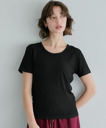 \新色登場!/とろみリブUネックTシャツ