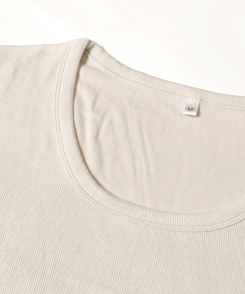 coca（coca）（コカ）の「＼新色登場！／とろみリブUネックTシャツ（Tシャツ/カットソー・レディース・ホワイト/ブラック/グレー/ライトベージュ/チャコール/ブラウン・M/L/S）」の20枚目の写真