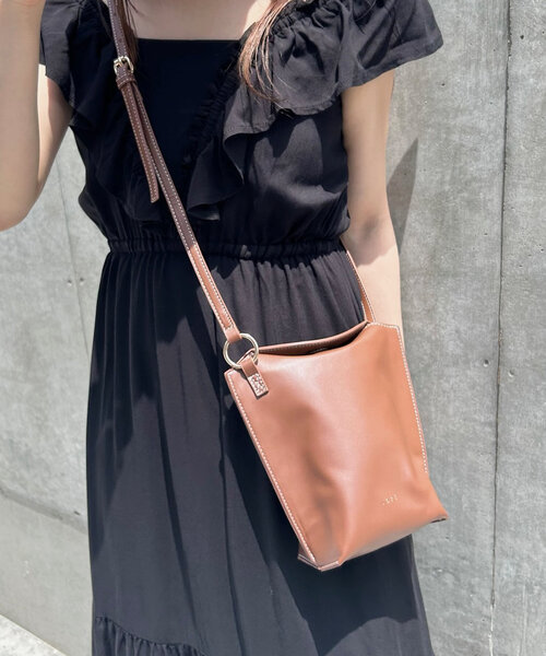 mystic(ミスティック)の「loti リングステッチショルダーBAG(ショルダーバッグ・レディース・ブラウン/カーキ/ブラック・ONE SIZE)」の8枚目の写真