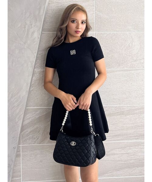 GYDA（ジェイダ）の「2WAYキルティングパールBAG（ハンドバッグ・レディース・ブラック/オフホワイト・FREE）」の13枚目の写真