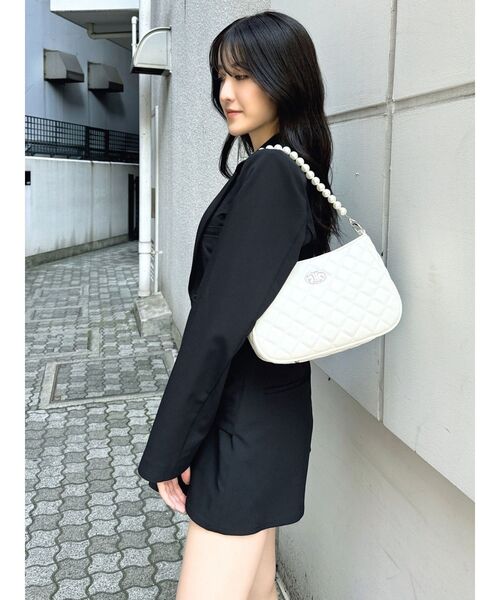 GYDA（ジェイダ）の「2WAYキルティングパールBAG（ハンドバッグ・レディース・ブラック/オフホワイト・FREE）」の19枚目の写真