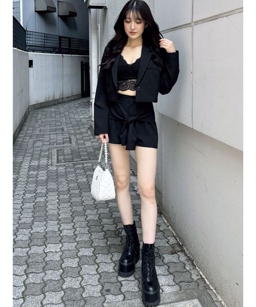 GYDA（ジェイダ）の「2WAYキルティングパールBAG（ハンドバッグ・レディース・ブラック/オフホワイト・FREE）」の20枚目の写真