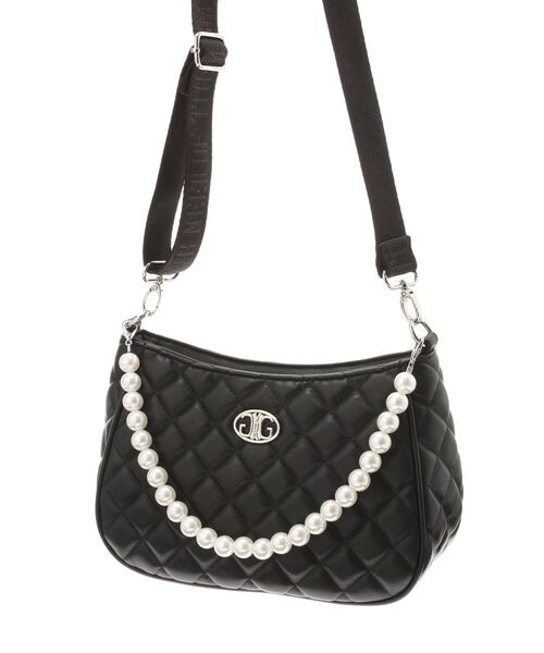 GYDA（ジェイダ）の「2WAYキルティングパールBAG（ハンドバッグ・レディース・ブラック/オフホワイト・FREE）」の22枚目の写真