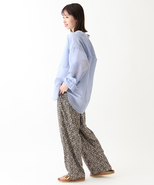 SLOBE IENA(スローブイエナ)の「プリントサテンイージーパンツ(その他パンツ・レディース・キャメル/ブラック・FREE)」の18枚目の写真