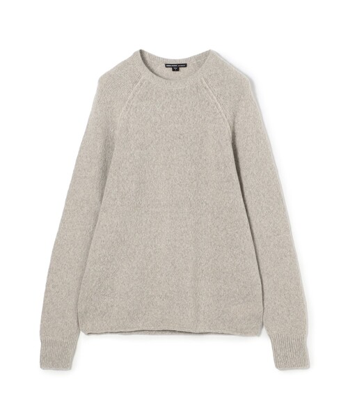 JAMES PERSE（ジェームスパース）の「カシミヤ ラグランスリーブプルオーバー MLTC3395（ニット/セーター・メンズ・ブラック/カーキ/ライトベージュ/ダークグレー・1/2/0/3）」の4枚目の写真