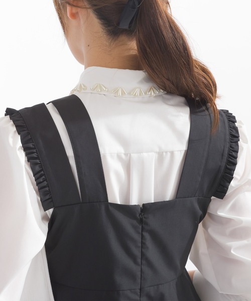 PICCIN（ピッチン）の「ダブルストラップバルーンブラウス（シャツ/ブラウス・レディース・オフホワイト/ブラック・M）」の18枚目の写真