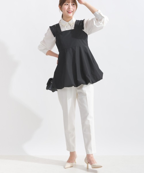 PICCIN（ピッチン）の「ダブルストラップバルーンブラウス（シャツ/ブラウス・レディース・オフホワイト/ブラック・M）」の14枚目の写真