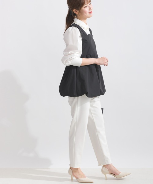 PICCIN（ピッチン）の「ダブルストラップバルーンブラウス（シャツ/ブラウス・レディース・オフホワイト/ブラック・M）」の15枚目の写真