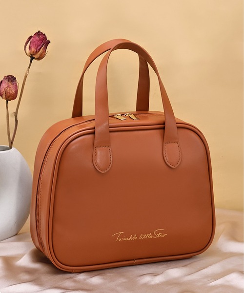 LA VORAGINE（ラ ヴォラジネ）の「大容量マルチトラベルメイクポーチ ハンドル付き（ポーチ・レディース・ブラック/ブラウン/アイボリー/ピンク・FREE）」の11枚目の写真