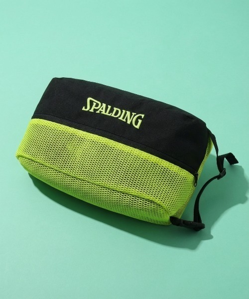 SPALDING(スポルディング)の「【SPALDING/スポルディング】シューズバッグ ブリーズ/メッシュバッグ(ハンドバッグ・メンズ・ターコイズブルー/ブラック×ライム/ブラック×ピンク/ブラック・FREE)」の3枚目の写真