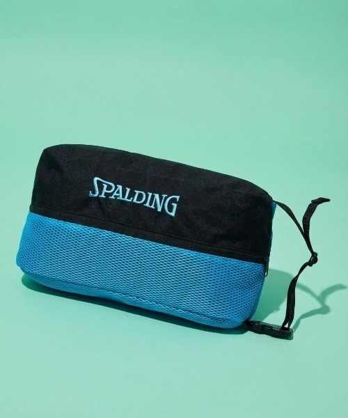 SPALDING(スポルディング)の「【SPALDING/スポルディング】シューズバッグ ブリーズ/メッシュバッグ(ハンドバッグ・メンズ・ターコイズブルー/ブラック×ライム/ブラック×ピンク/ブラック・FREE)」の1枚目の写真