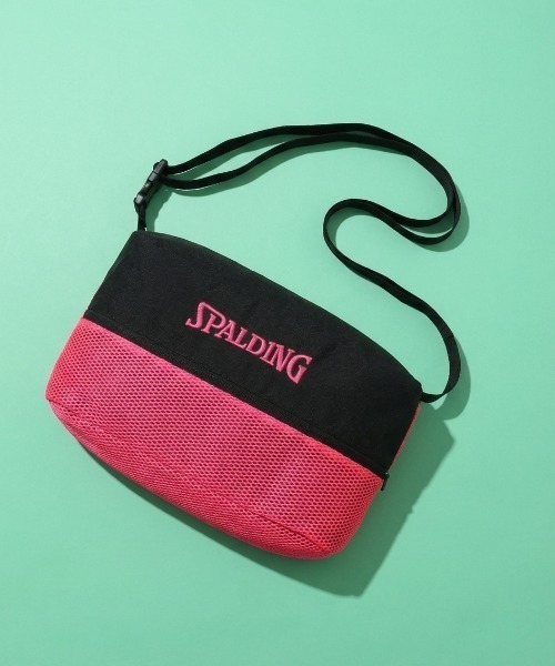 SPALDING(スポルディング)の「【SPALDING/スポルディング】シューズバッグ ブリーズ/メッシュバッグ(ハンドバッグ・メンズ・ターコイズブルー/ブラック×ライム/ブラック×ピンク/ブラック・FREE)」の4枚目の写真