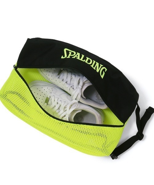SPALDING(スポルディング)の「【SPALDING/スポルディング】シューズバッグ ブリーズ/メッシュバッグ(ハンドバッグ・メンズ・ターコイズブルー/ブラック×ライム/ブラック×ピンク/ブラック・FREE)」の8枚目の写真