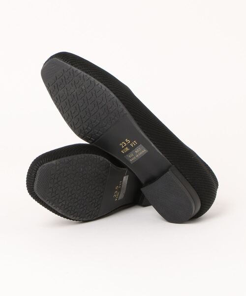 la farfa SHOES(ラ・ファーファ シューズ)の「la farfa shoes スクエア ニットバレエシューズ(バレエシューズ・レディース・アッシュブラウン/ブラック・23.5cm/24.0cm/24.5cm/25.0cm/25.5cm/26.0cm/26.5cm)」の4枚目の写真