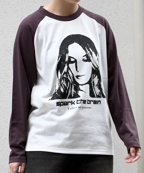 おしゃれスタ(オシャレスタ)の「oversize raglan sleeve print long sleeve T-shirt/オーバーサイズ ラグランスリーブ プリント ロンT/リンガー プリント ロンT【IR】 オーバーサイズ メンズ レディース(Tシャツ/カットソー・メンズ・ブラック/ブラウン系その他/ブラック系その他2/ブラック系その他/レッド系その他2/ブラウン系その他2/ブラック系その他3/レッド/ブラウン/レッド系その他/レッド系その他3/ブラウン系その他3・M/L/XL/S)」の17枚目の写真