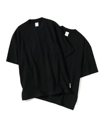 TOKYO CULTUART by BEAMS（トウキョウカルチャートバイビームス）の「【UNISEX】Somewhere in Tokyo / 2Pack Tee Black & Black（Tシャツ/カットソー）」