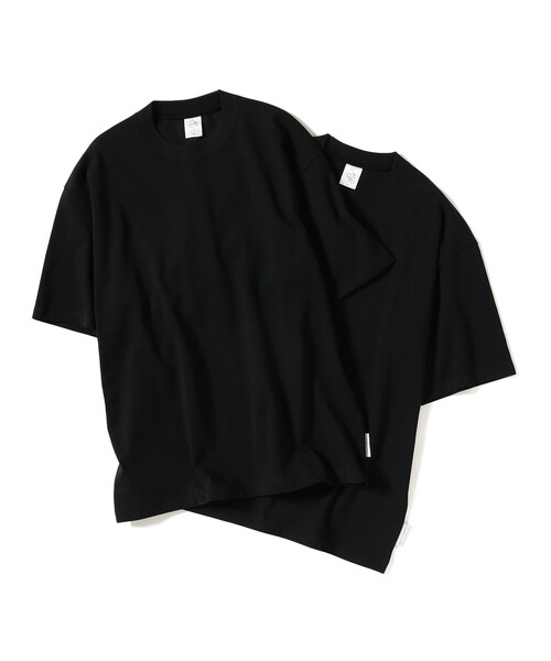 【UNISEX】Somewhere in Tokyo / 2Pack Tee Black & Black（Tシャツ/カットソー）｜TOKYO CULTUART by BEAMS（トウキョウカルチャートバイビームス）