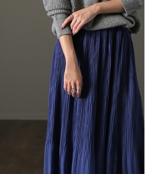 HUG.U（ハグユー）の「清涼シフォンスカート（スカート・レディース・ライム/グリーン/ロイヤルブルー/コーラル/ブラック・レギュラー丈/トール丈）」の11枚目の写真