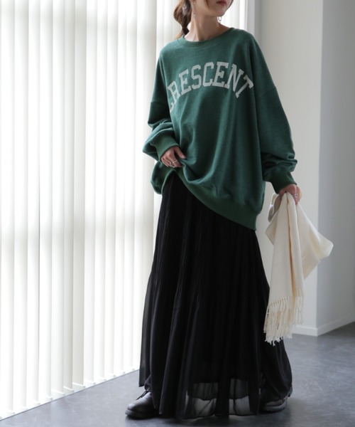 HUG.U（ハグユー）の「清涼シフォンスカート（スカート・レディース・ライム/グリーン/ロイヤルブルー/コーラル/ブラック・レギュラー丈/トール丈）」の7枚目の写真