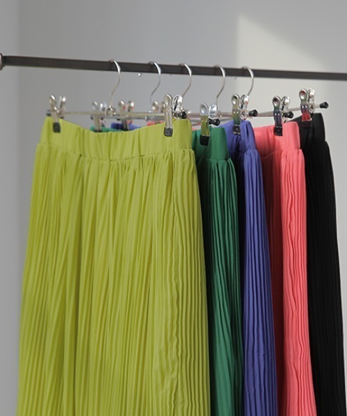 HUG.U（ハグユー）の「清涼シフォンスカート（スカート・レディース・ライム/グリーン/ロイヤルブルー/コーラル/ブラック・レギュラー丈/トール丈）」の15枚目の写真