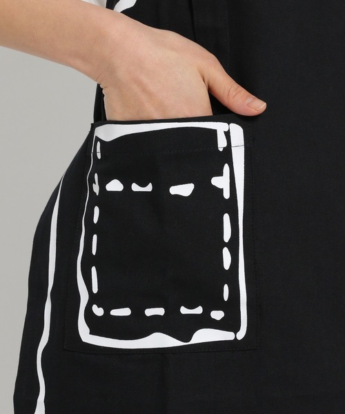 ALAND（エーランド）の「【UNISEX】ALAND×2DCAFE／2Dエプロン（エプロン・レディース・ホワイト/ブラック・FREE）」の11枚目の写真