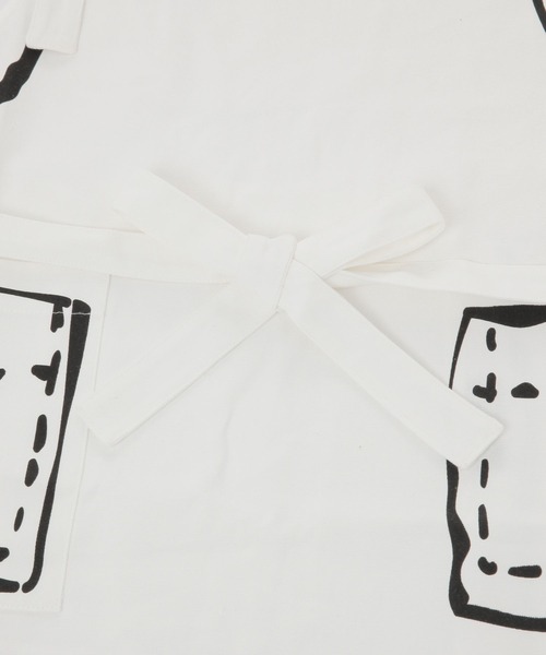 ALAND（エーランド）の「【UNISEX】ALAND×2DCAFE／2Dエプロン（エプロン・レディース・ホワイト/ブラック・FREE）」の4枚目の写真