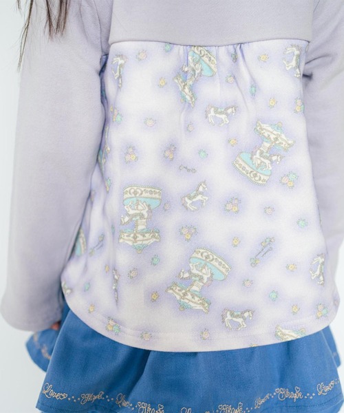 SKAPE（エスケープ）の「ｽｶﾗｯﾌﾟｷﾘｶｴﾄﾚｰﾅｰ（スウェット・キッズ・ホワイト/パープル・120cm/100cm/80ｃｍ/90cm/110cm/130cm）」の3枚目の写真