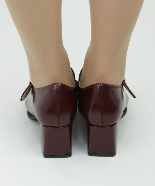 an another angelus(アンアナザーアンジェラス)の「ワンストラップスクエアトゥパンプス/ananotherangelus(パンプス・レディース・ブラック/グレー/ワインレッド・S/M/L)」の5枚目の写真