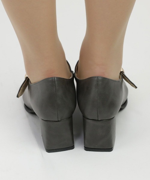 an another angelus(アンアナザーアンジェラス)の「ワンストラップスクエアトゥパンプス/ananotherangelus(パンプス・レディース・ブラック/グレー/ワインレッド・S/M/L)」の8枚目の写真