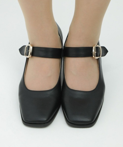 an another angelus(アンアナザーアンジェラス)の「ワンストラップスクエアトゥパンプス/ananotherangelus(パンプス・レディース・ブラック/グレー/ワインレッド・S/M/L)」の10枚目の写真