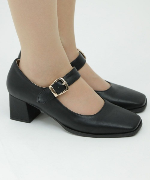 an another angelus(アンアナザーアンジェラス)の「ワンストラップスクエアトゥパンプス/ananotherangelus(パンプス・レディース・ブラック/グレー/ワインレッド・S/M/L)」の12枚目の写真