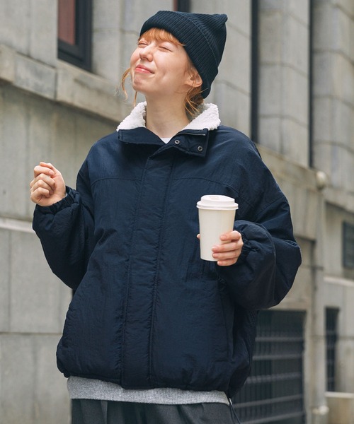 MONO-MART LADY'S（モノマートレディース）の「ボア×ナイロン