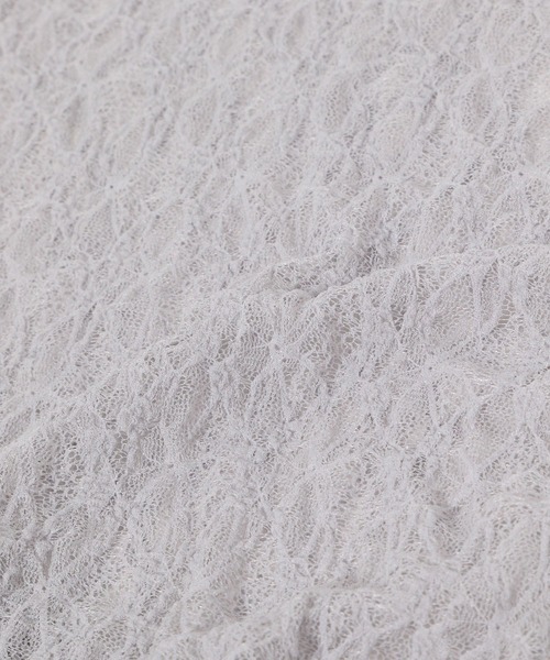 LOWRYS FARM（ローリーズファーム）の「フラワーレースＰＯＬＳ 144288（Tシャツ/カットソー・レディース・グレー/ブラック/ホワイト・FREE）」の20枚目の写真