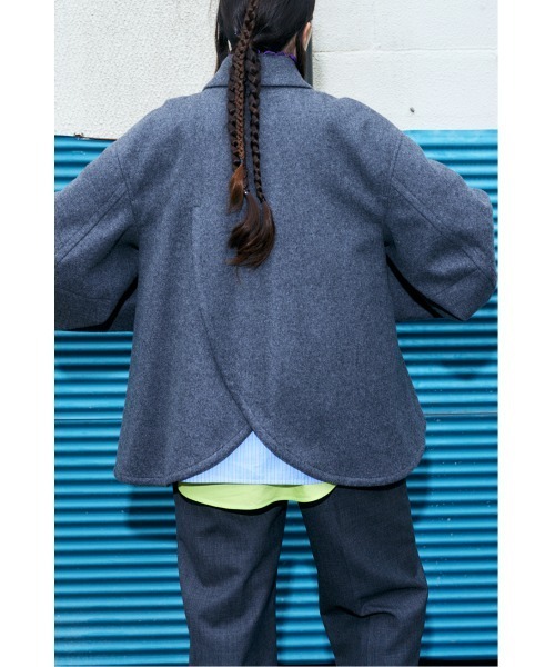 ENFOLD（エンフォルド）の「メルトンリバー ラウンドヘムコート