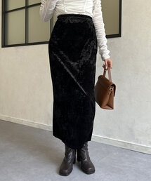 Thevon | クラッシュベロアナロースカート(スカート)