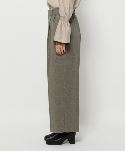 mysty woman（ミスティウーマン）の「ライトツイードワイドパンツ 149258（その他パンツ・レディース・チャコールグレー/ベージュ・FREE）」の11枚目の写真