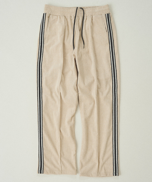 【セール】embroidery track pants / トラックパンツ（その他パンツ）｜417 EDIFICE（フォーワンセブンエディフィス）