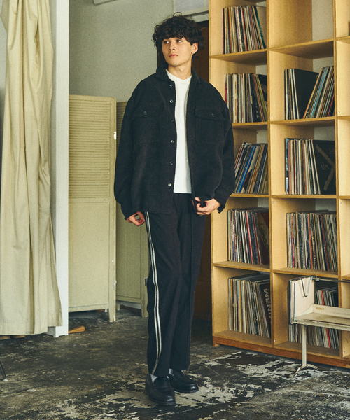【セール】embroidery track pants / トラックパンツ（その他パンツ）｜417 EDIFICE（フォーワンセブンエディフィス）