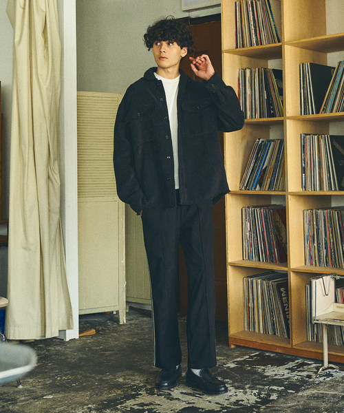 【セール】embroidery track pants / トラックパンツ（その他パンツ）｜417 EDIFICE（フォーワンセブンエディフィス）